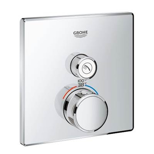 Grohe 29141000 GrohTherm?? SmartControl Dual Function Thermostatic Trim with Control Module Chrome