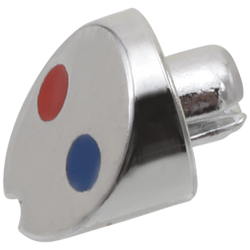 Delta Collins RP54234 Button - Red / Blue - Finished