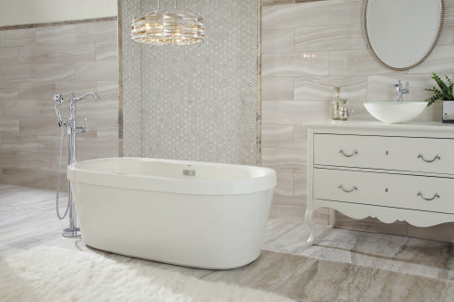 Delta Cassidy H797 Metal Lever Handle Kit - 13 / 14 Series & Floor Mount in Chrome Finish