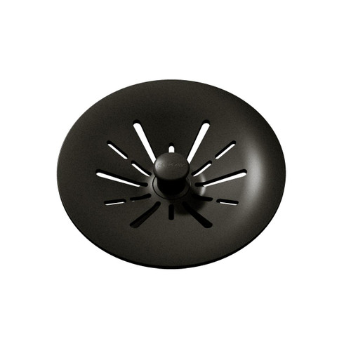 Elkay Quartz Perfect Drain 3-1/2" Removable Polymer Basket Strainer and Rubber Stopper Dusk Gray