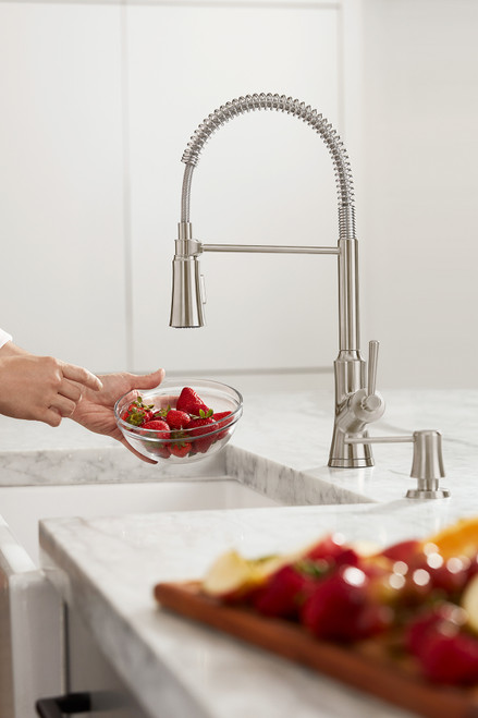 Hansgrohe 04796800 Joleena Soap Dispenser in Steel Optic