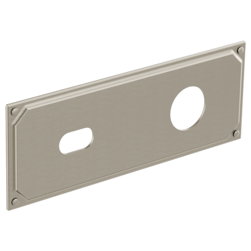 Brizo RP100323NK Invari Wallmount Lavatory Escutcheon Plate: Luxe Nickel