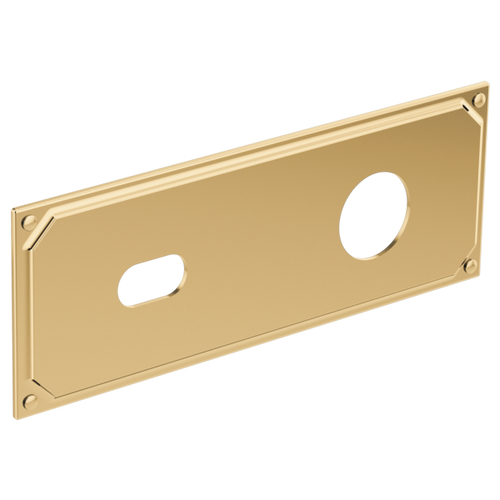 Brizo RP100323PG Invari Wallmount Lavatory Escutcheon Plate: Polished Gold