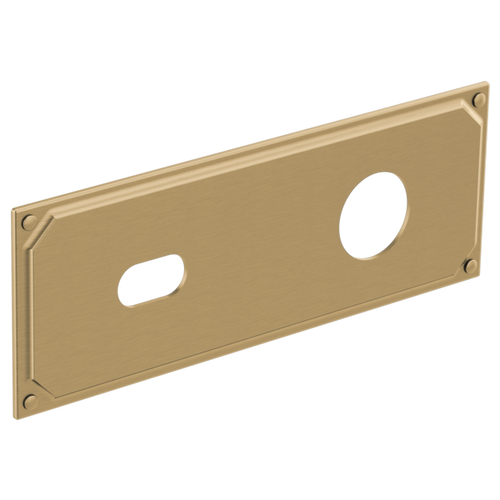 Brizo RP100323GL Invari Wallmount Lavatory Escutcheon Plate: Luxe Gold
