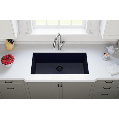 Elkay Quartz Perfect Drain 3-1/2" Polymer Disposer Flange with Removable Basket Strainer and Rubber Stopper Jubilee