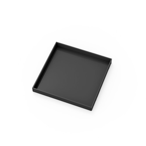 Infinity Drain 5" x 5" LTS 5-BK Center Drain Decorative Cover: Matte Black