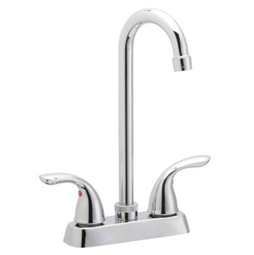 Elkay LK2477CR Everyday Bar Deck Mount Faucet and Lever Handles Chrome