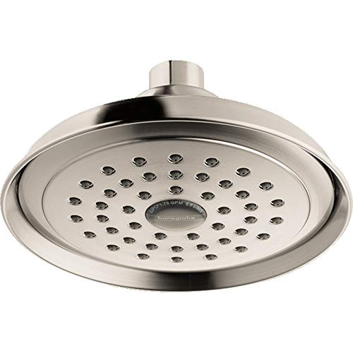 Hansgrohe 04781820 Joleena Shower Head 150 1-Jet, 1.5 GPM in Brushed Nickel