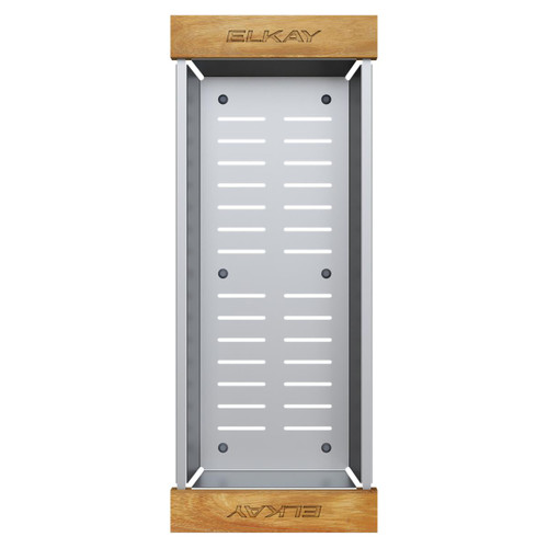 Elkay Crosstown Stainless Steel 16-7/8" x 6-3/4" x 3-1/8" Colander with Wood Handles