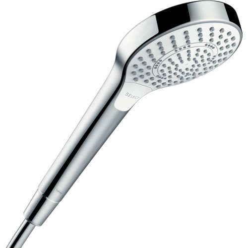 Hansgrohe 04947400 Croma Select S Handshower 110 3-Jet, 2.5gpm in White / Chrome