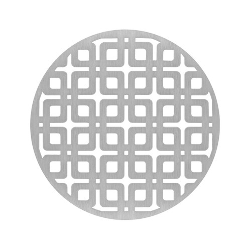 Infinity Drain 5" Round RKS 5 SS Center Drain Decorative Cover: Satin Stainless