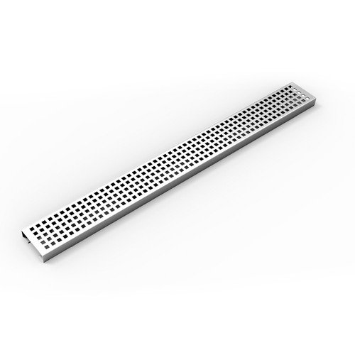 Infinity Drain 24" QA 6524 PS Linear Drain Grate: Polished Stainless