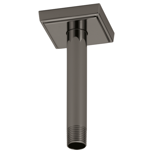 Brizo RP70764BNX Allaria 6" Ceiling Mount Shower Arm And Flange: Brilliance Black Onyx