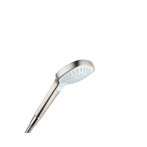 Hansgrohe 04724400 Croma Select S 110 3-Jet Handshower, 1.8 GPM Chrome/White