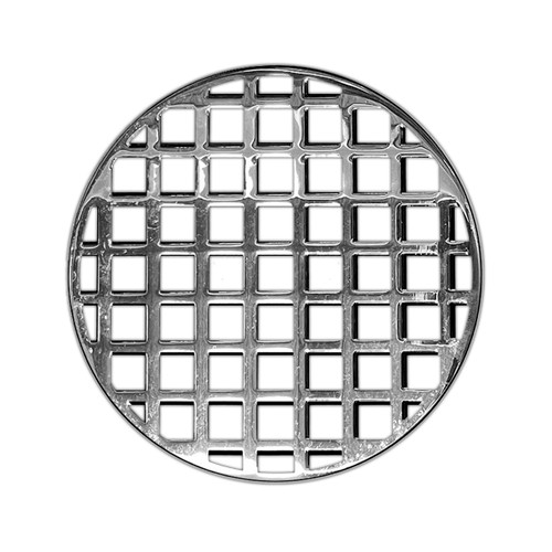 Infinity Drain 5" Round RQS 5 PS Center Drain Decorative Cover: Polished Stainless