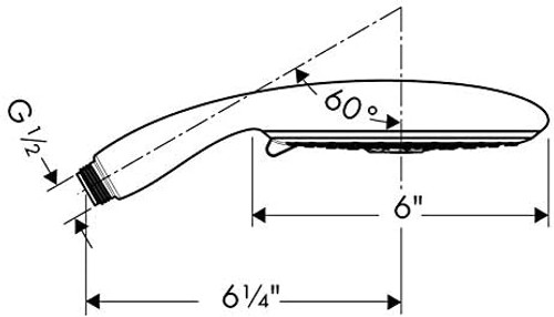 Hansgrohe 04529000 Raindance Select S Handshower 120 3-Jet, 2.0 GPM in Chrome