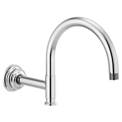 Brizo RP100326PC Invari 12 1/8" Arc Shower Arm And Flange: Chrome