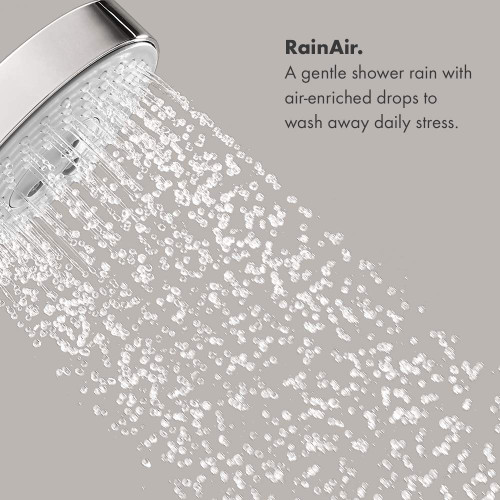 Hansgrohe 04340000 Raindance S Shower Head 100 3-Jet, 2.0 GPM in Chrome Hansgrohe 04340000 Raindance S Shower Head 100 3-Jet, 2.0 GPM in Chrome