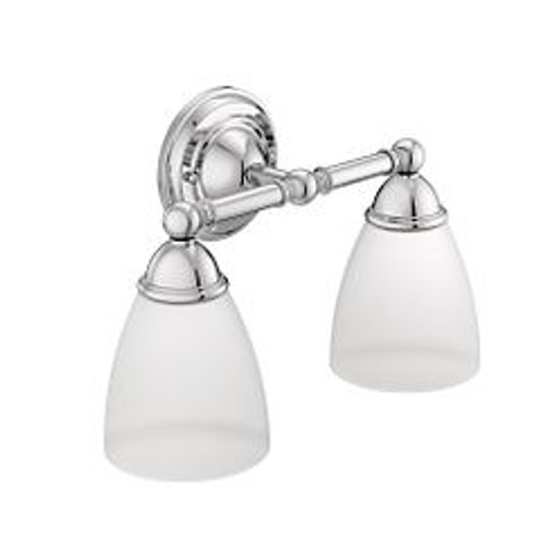 Moen Brantford Chrome Two Globe Bath Light