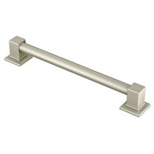 Moen 90 Degree Brushed Nickel 12" Designer Grab Bar