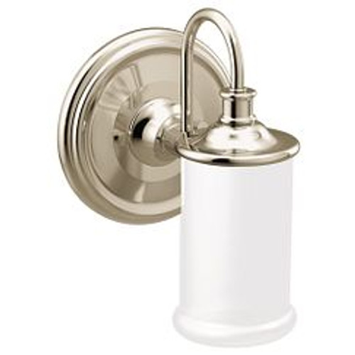 Moen Belfield Polished Nickel One Globe Bath Light