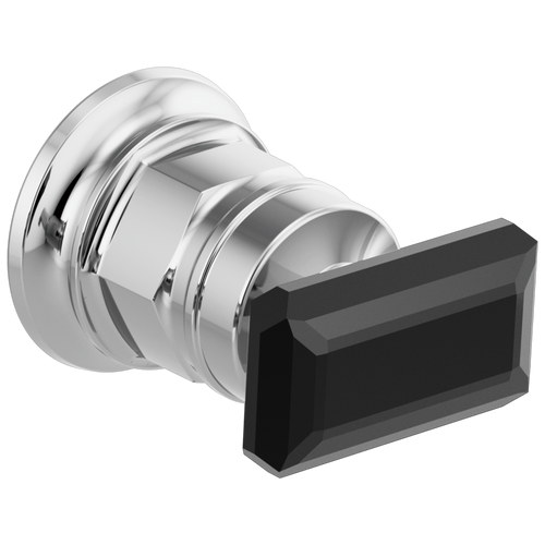 Brizo HK5876-PCBC Invari Wall Mount Lavatory Black Crystal Knob Handle Kit: Polished Chrome / Black Crystal