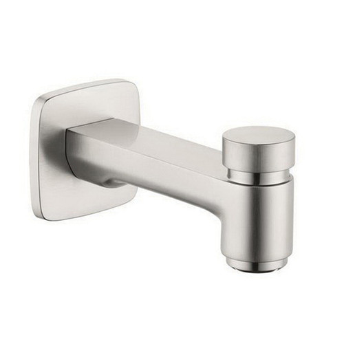 Hansgrohe 71412821 Logis Tub Spout with Diverter in Brushed Nickel