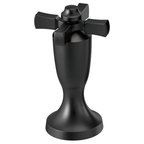 Delta Dorval H570BL Handle 1C-Roman Tub and WM Tub Filler in Matte Black Finish