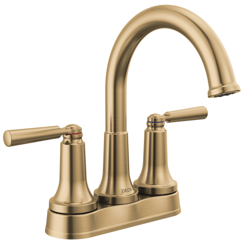 Delta Saylor 2535-CZTP-DST Two Handle Tract-Pack Centerset Bathroom Faucet in Champagne Bronze Finish