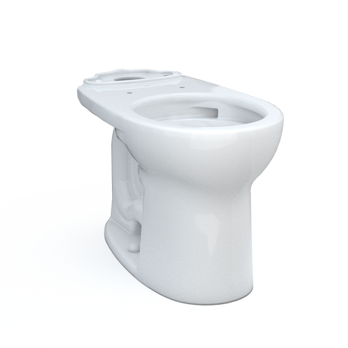 TOTO Drake Round Tornado Flush Toilet Bowl With Cefiontect, Cotton White