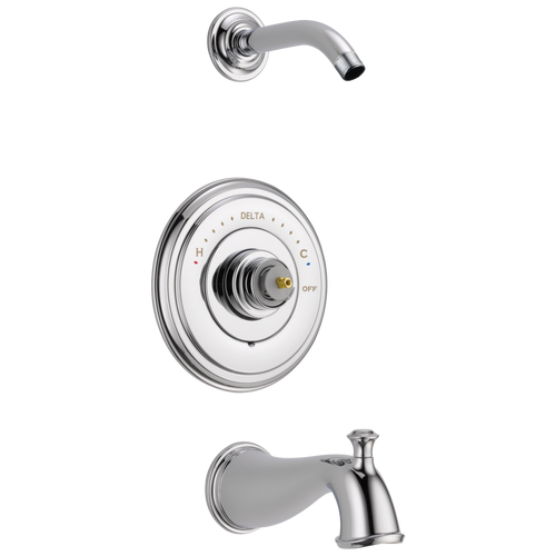 Delta Cassidy T14497-LHP-LHD Monitor 14 Series Tub & Shower Trim - Less Handle - Less Head in Chrome Finish