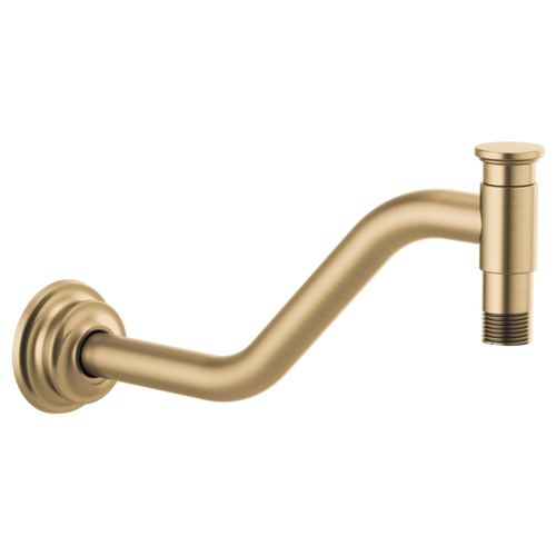 Brizo RP100325GL Invari 11" Angled Shower Arm And Flange: Luxe Gold