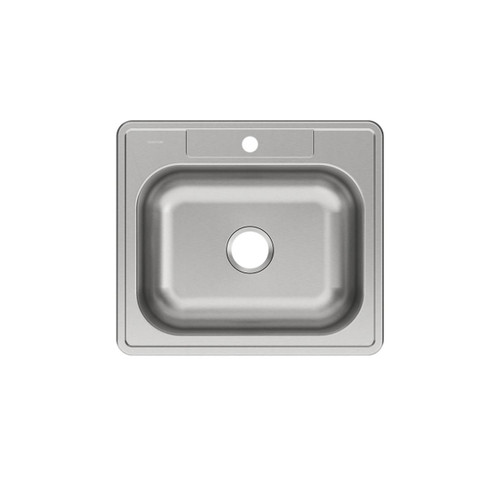 Elkay Dayton Stainless Steel 25" x 22" x 8-1/16" 1-Hole Single Bowl Drop-in Sink