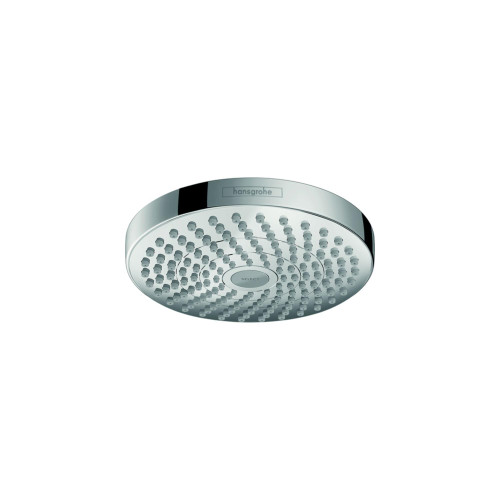 Hansgrohe 04388400 Croma Select S 180 2-Jet Showerhead, 1.8 GPM Chrome/White