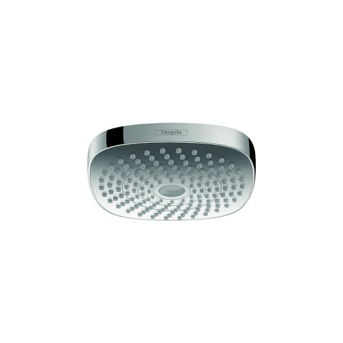 Hansgrohe 04387400 Croma Select E 180 2-Jet Showerhead, 1.8 GPM Chrome/White