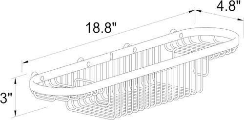 Ginger 503L/PN Splash 18" Large Combo Basket