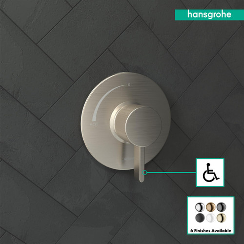 Hansgrohe 15739821 Ecostat S Pressure Balance Trim in Brushed Nickel