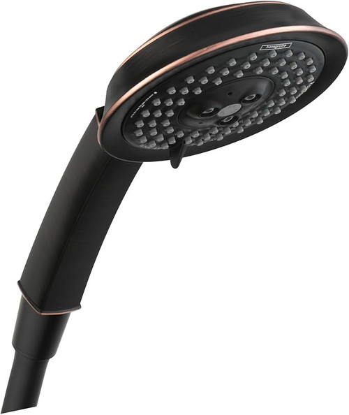 Hansgrohe 28548921 Raindance Classic Handshower 100 3-Jet, 2.5 GPM in Rubbed Bronze
