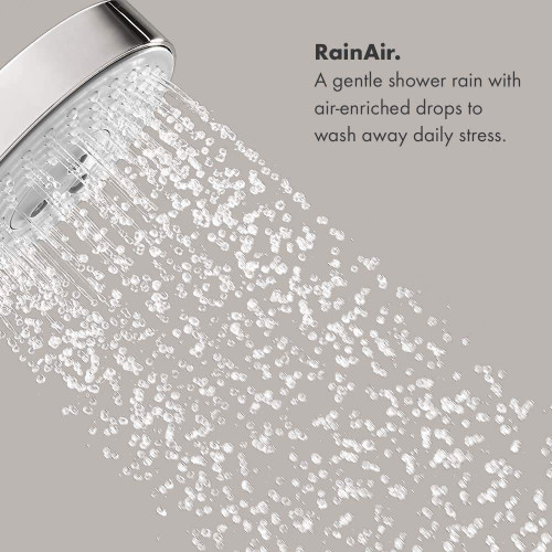 Hansgrohe 28471001 Raindance Classic Shower Head 150 3-Jet, 2.5 GPM in Chrome