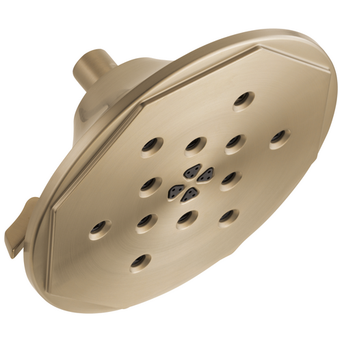 Brizo 87461-GL Rook 4-Function Raincan Showerhead With H2OKinetic Technology: Luxe Gold