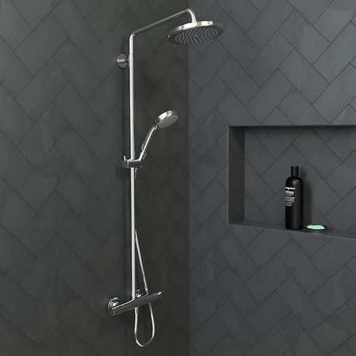 Hansgrohe 26465001 Croma Shower Head 220 1-Jet, 2.5 GPM in Chrome Hansgrohe 26465001 Croma Shower Head 220 1-Jet, 2.5 GPM in Chrome