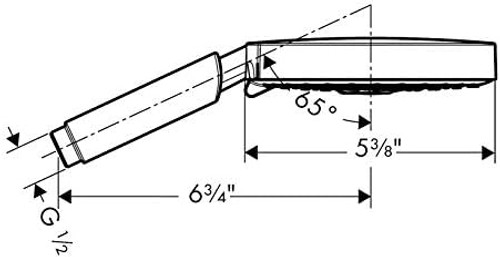 Hansgrohe 28519821 Raindance S Handshower 150 3-Jet, 2.5 GPM in Brushed Nickel