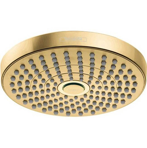 Hansgrohe 4825250 Croma Select S Showerhead 180 2-Jet, 2.5 GPM in Brushed Gold Optic