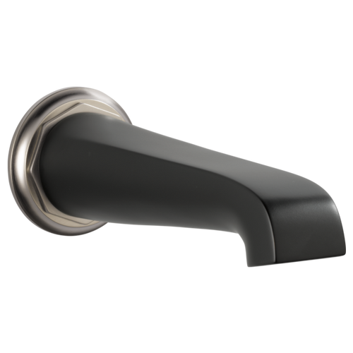 Brizo RP78582NKBL Rook Non-Diverter Tub Spout: Luxe Nickel /Matte Black