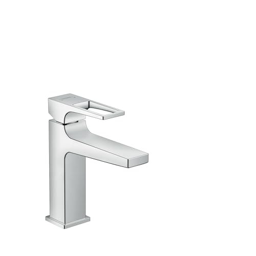 Hansgrohe 74510821 Metropol 110 Single-Hole Faucet with Loop Handle without Pop-Up, 1.2 GPM Brushed Nickel
