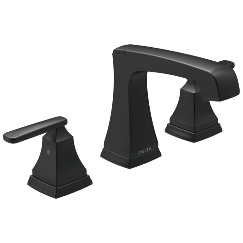 Delta Ashlyn 3564-BLMPU-DST Two Handle Widespread Lavatory Faucet - Metal Pop-Up in Matte Black Finish