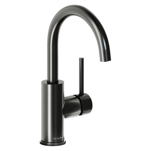 Elkay Avado Single Hole Bar Faucet with Lever Handle Black Stainless