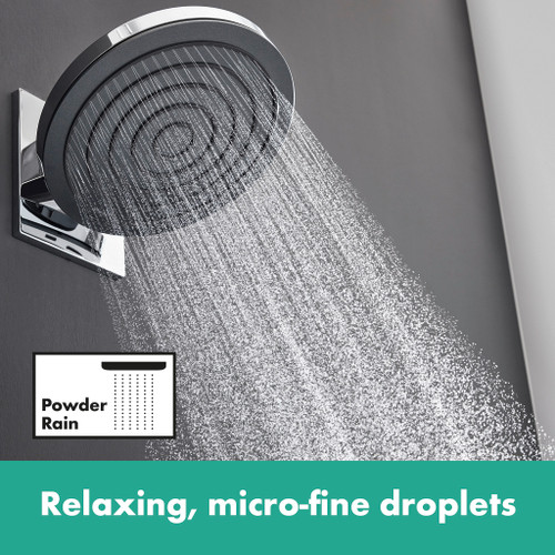Hansgrohe 24141671 Pulsify S Shower Head 260 1-Jet, 2.5 GPM in Matte Black