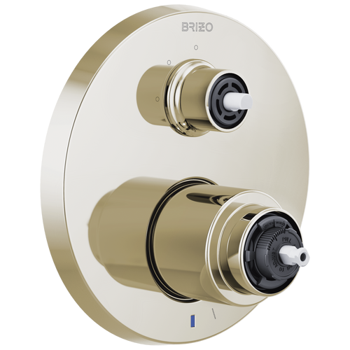 Brizo Litze T75P535-PNLHP Pressure Balance Valve with Integrated 3-Function Diverter Trim - Less Handles in Polished Nickel Finish