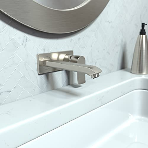 Hansgrohe 31086821 Metris Wall Mount Single Handle Faucet Trim in Brushed Nickel Brushed Nickel